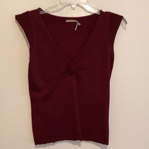 Burgundy top